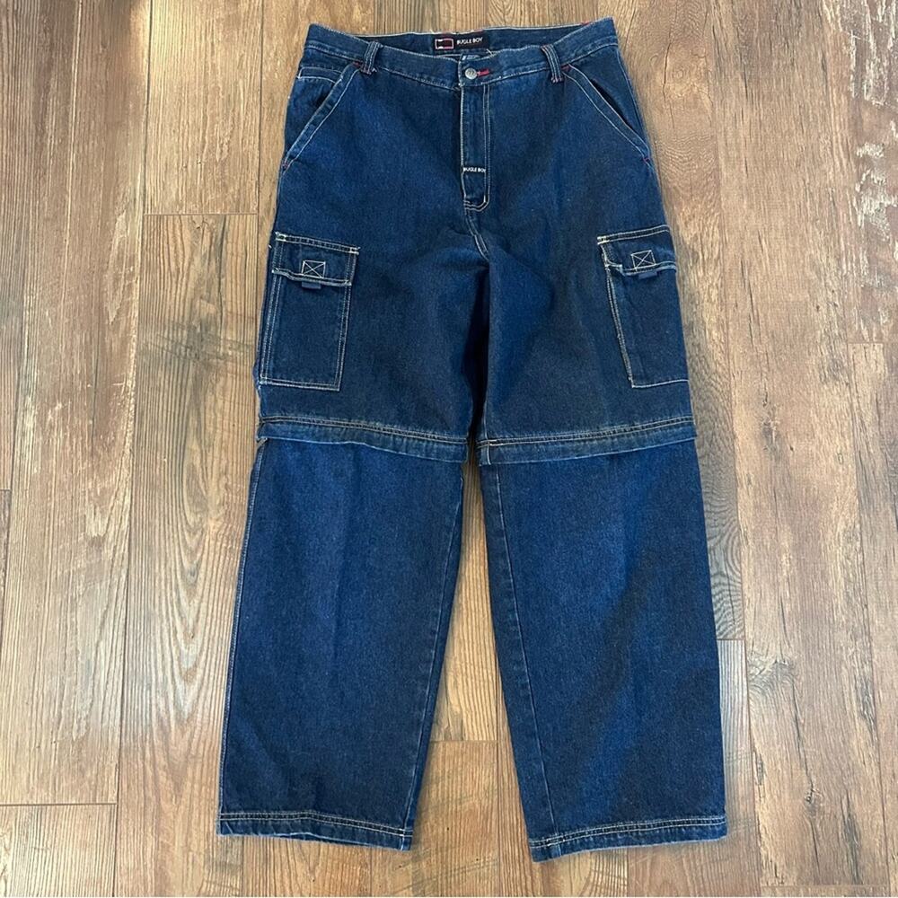 Bugle Boy Convertible Cargo Jeans Size 34 x 30